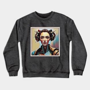 Futuristic Hair Clips Crewneck Sweatshirt